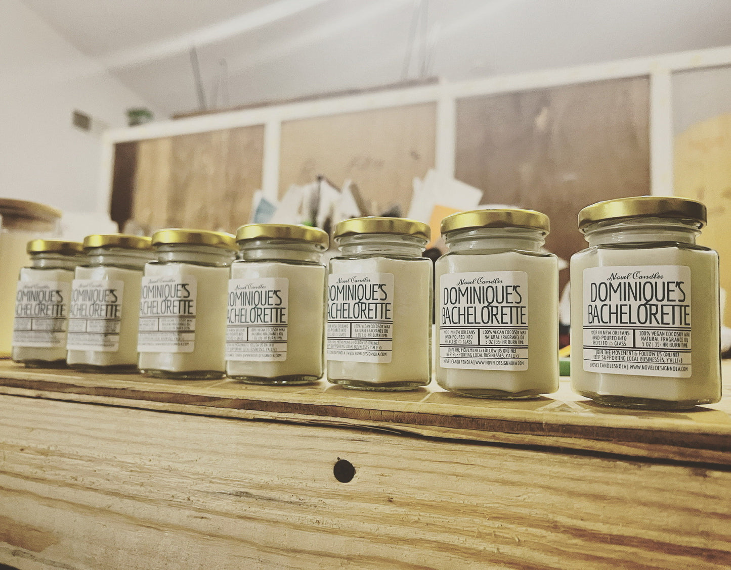 Personalized Label Candle: Custom Photo, Handmade Custom Party Favor