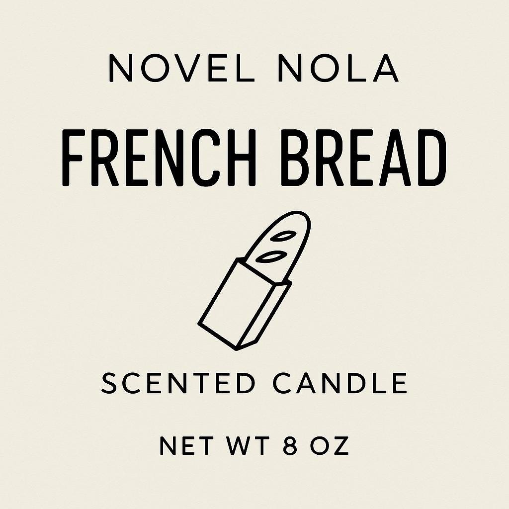 French Bread Scented Candle β New Orleans Po-Boy Inspired, Fresh Baked Bread Scent, Handmade in NOLA
