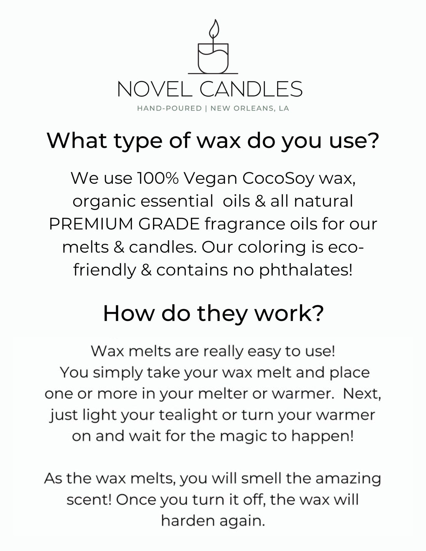 Haunted New Orleans Wax Melts Set: Spooky Vegan CocoSoy Tarts