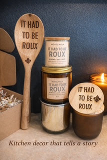 Personalized Cajun Roux Spoon | Engraved Wooden Cooking Spoon | “It Had To Be Roux” | Mind Ya Roux | Pass Da Trinity | Custom Handwriting Gift