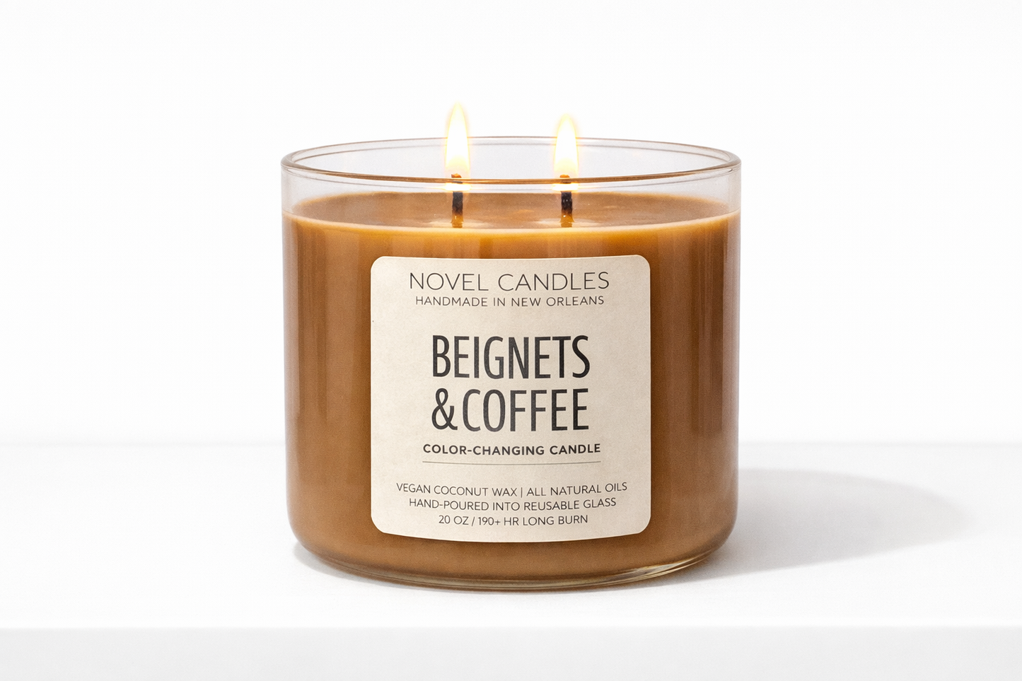 Beignets & Coffee Scented Candle – Official Cafe Du Monde Candle Scent | Handmade in New Orleans Foodie Gift | NOLA Vacation Souvenir