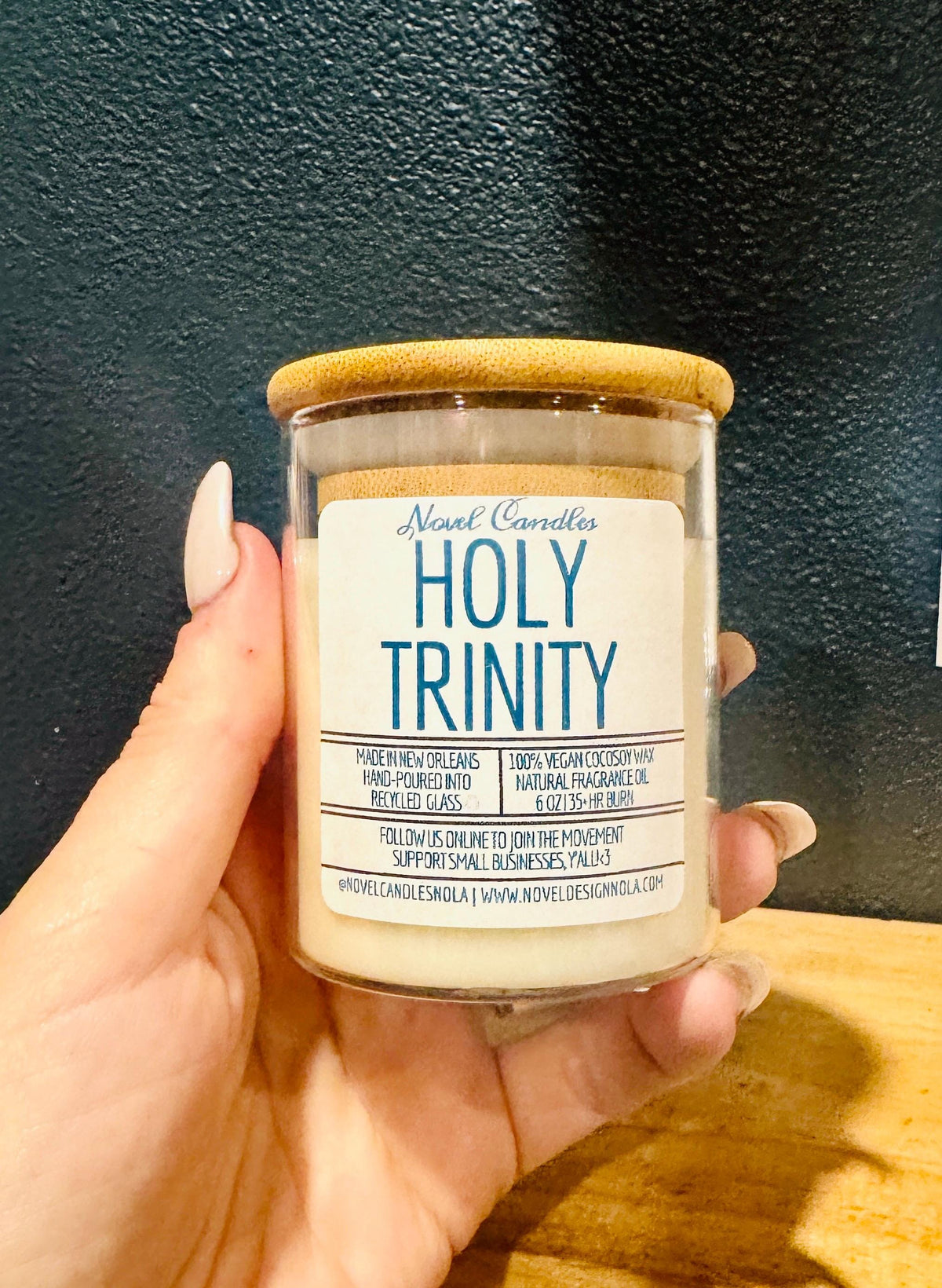 Holy Trinity Candle – Onion, Celery & Bell Pepper | New Orleans Cajun Cooking Scented Candle