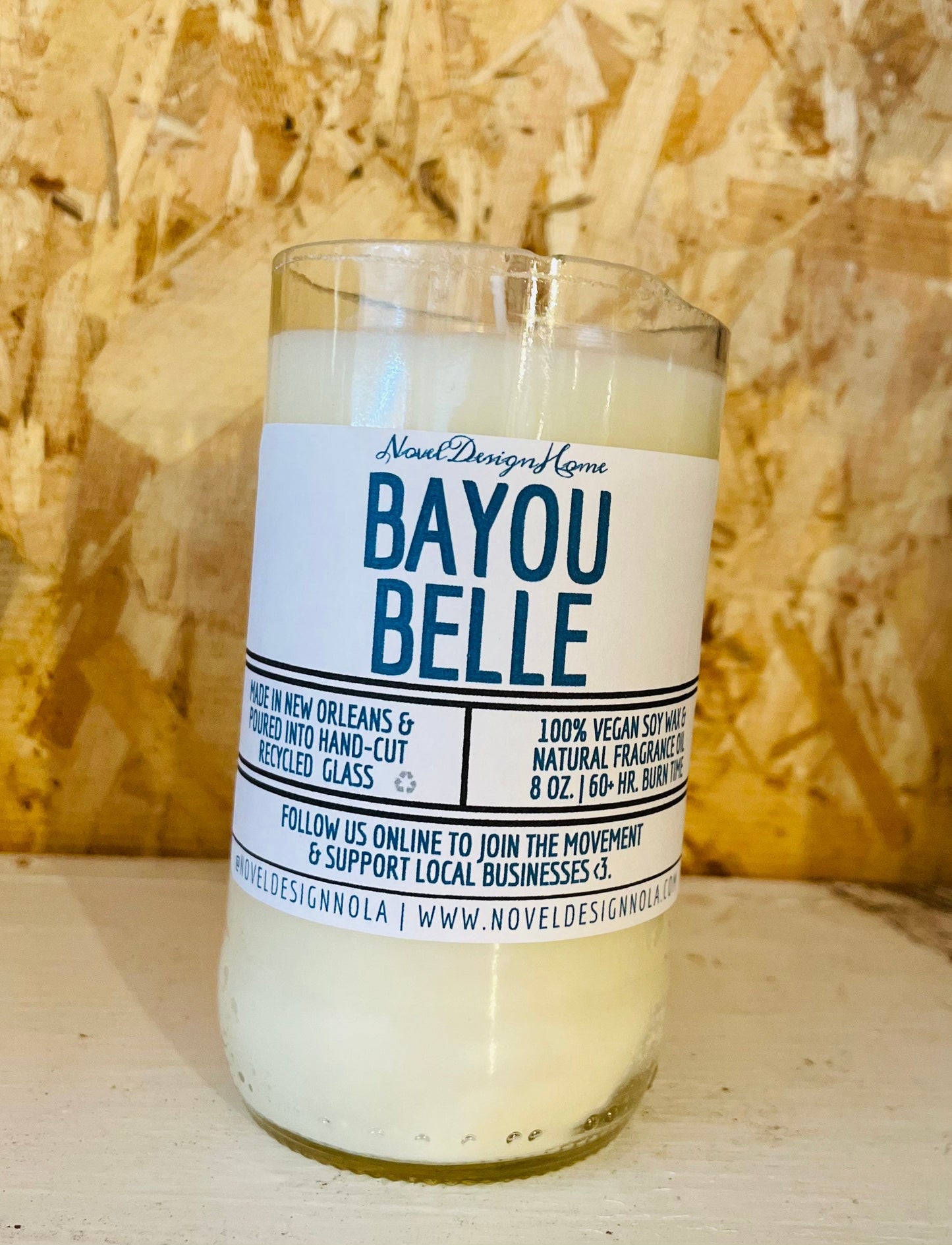 Bayou Belle Scented Candle: Sugarcane & Vanilla, Handmade in New Orleans