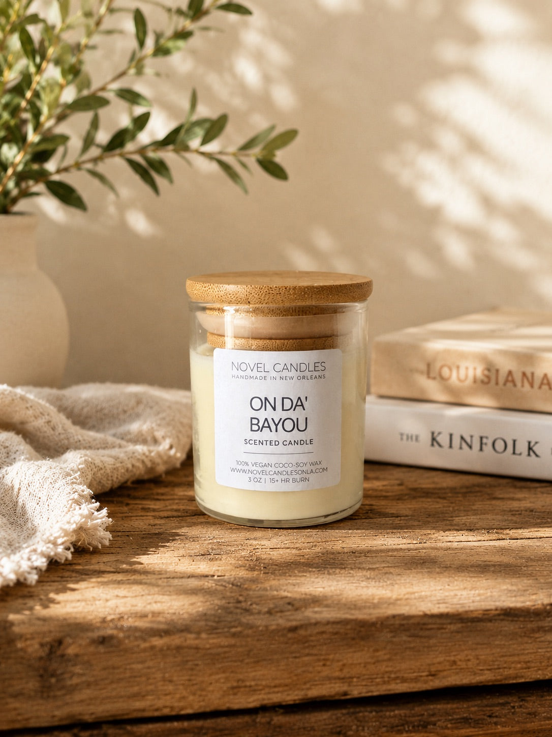 ON DA BAYOU Candle | Louisiana Bayou Scented Candle | Bamboo, Cypress & Dark Musk | New Orleans Candle Gift | Fresh Earthy Home Fragrance
