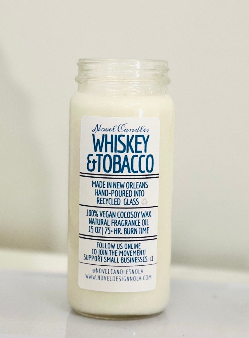 Speakeasy Candle – Whiskey, Tobacco, Dark Rum Absolute, Tonka Bean - CocoSoy Wax