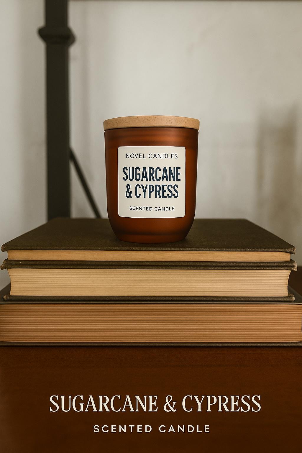 Sugarcane & Cypress Scented Candle — Louisiana Swamp & Bayou Inspired Candle, Handmade in New Orleans, NOLA Themed Gift in Reusable Jar