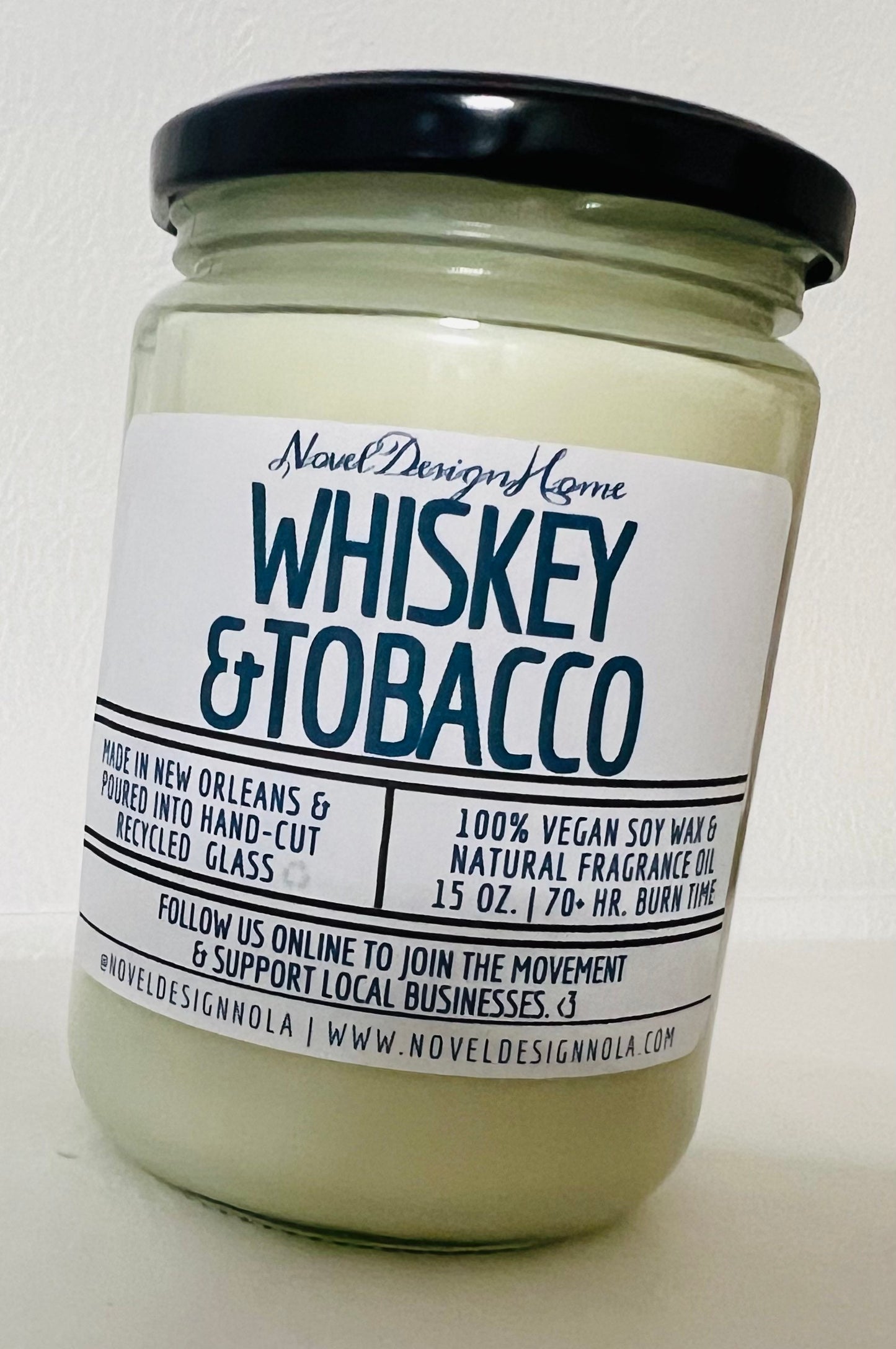 Speakeasy Candle – Whiskey, Tobacco, Dark Rum Absolute, Tonka Bean - CocoSoy Wax