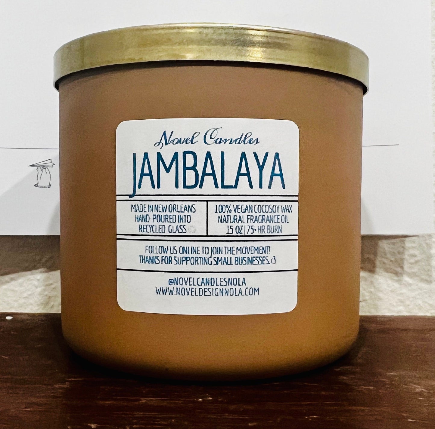 Jambalaya Scented Candle: Handmade Cajun Creole CocoSoy Wax