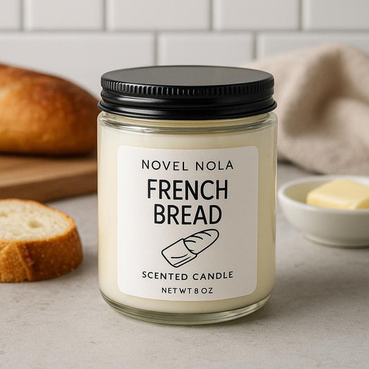 French Bread Scented Candle — New Orleans Po-Boy Inspired, Fresh Baked Bread Scent, Handmade in NOLA