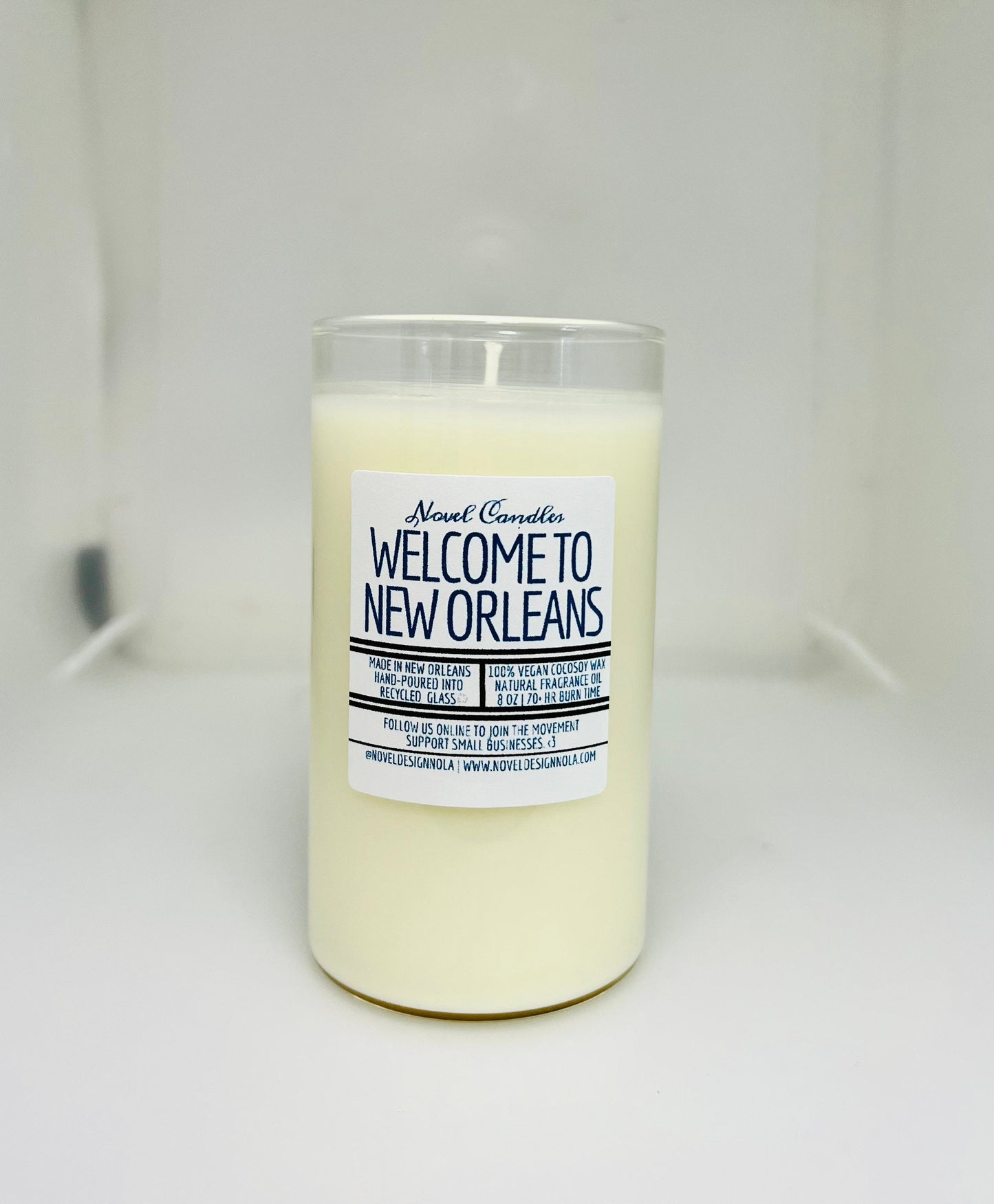 Welcome to New Orleans Scented Candle: Spicy Sweet Floral Citrus Bay Scent, Handmade in NOLA, Wedding Favor, Orleans Gift Idea
