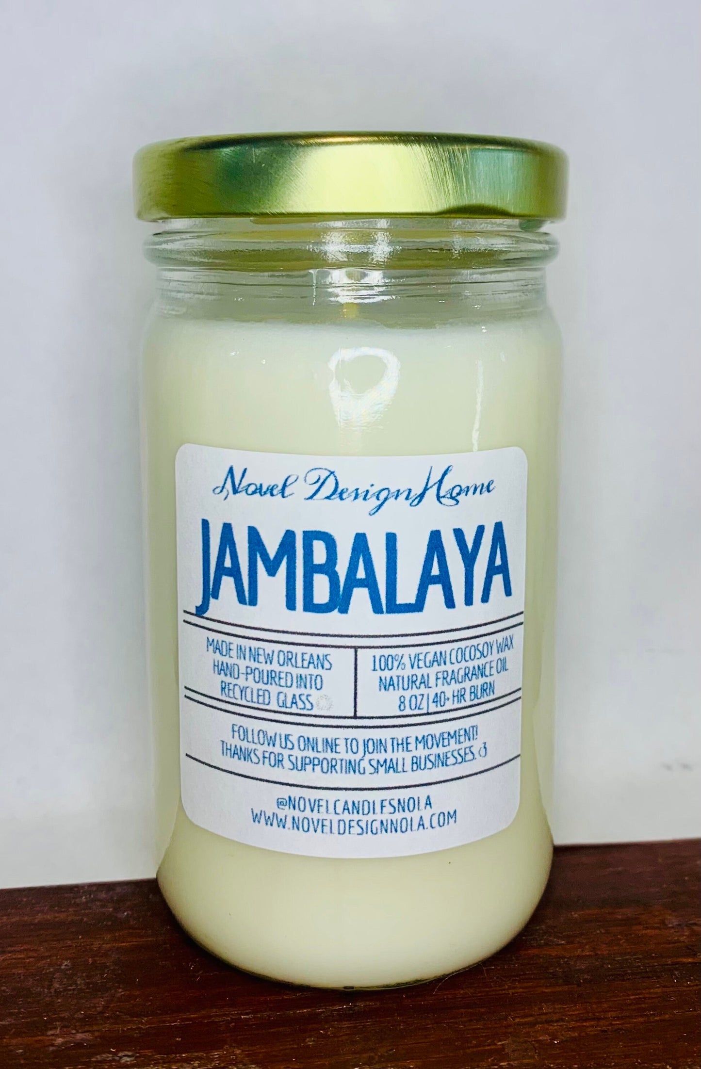 Jambalaya Scented Candle: Handmade Cajun Creole CocoSoy Wax