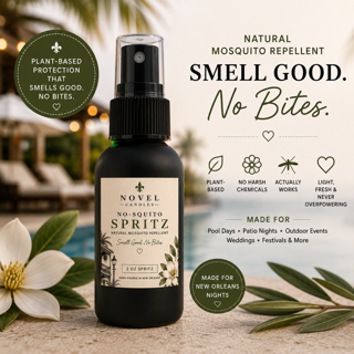 NO-SQUITO™ Natural Mosquito Repellent Spritz | Plant-Based Outdoor Spray | Smell Good. No Bites.