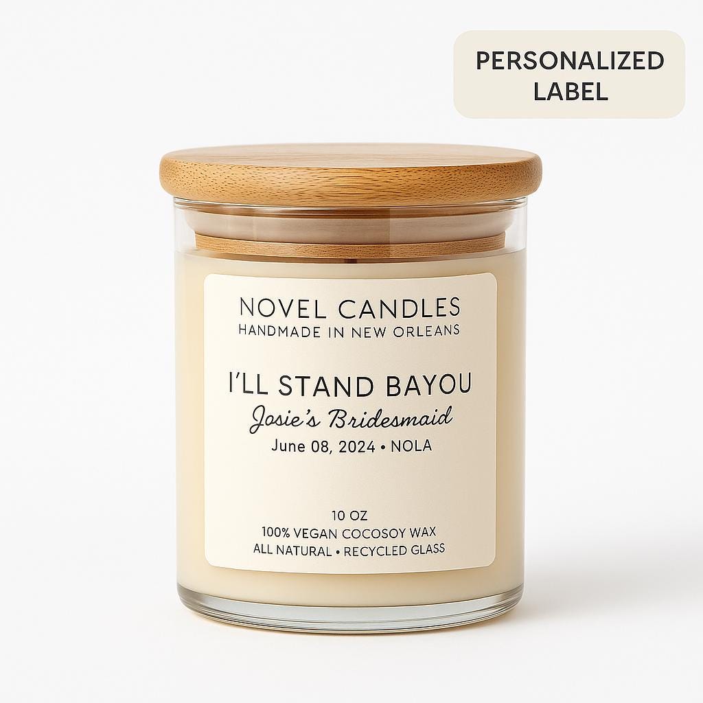 Personalized Label Candle: Custom Photo, Handmade Custom Party Favor