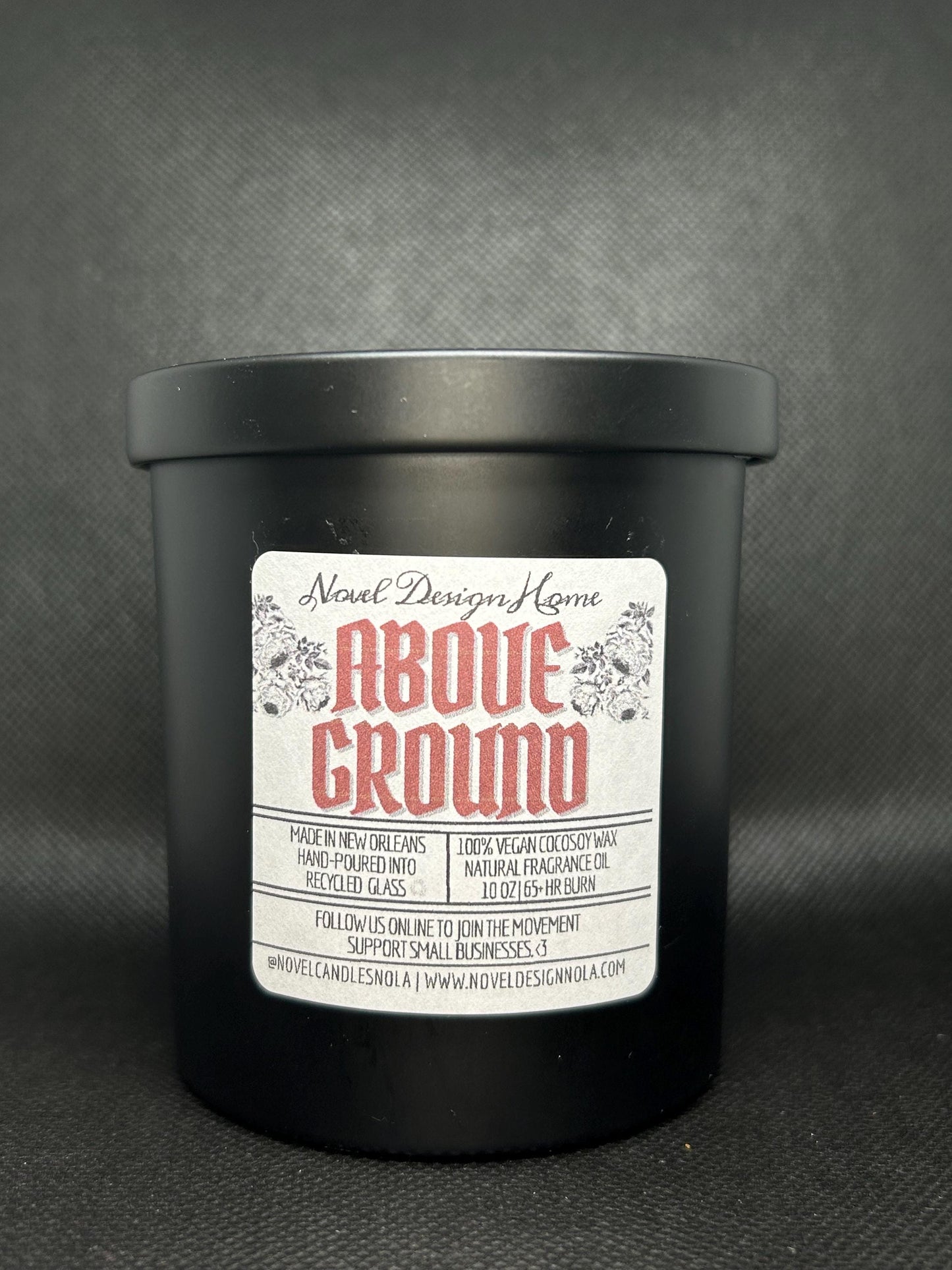 Above Ground Candle — Petrichor Candle: New Orleans Cemetery Inspired Scent, Earthy Wet Concrete