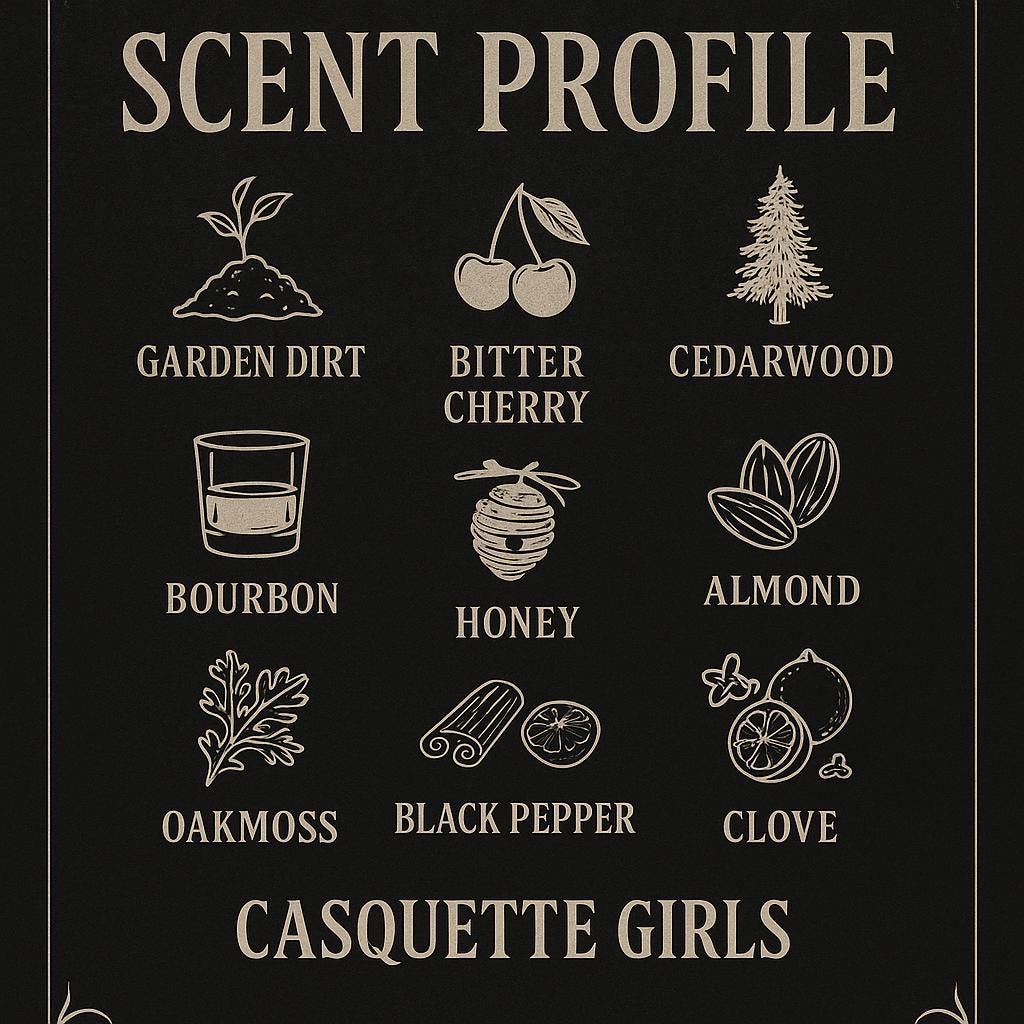 Casquette Girls Candle – New Orleans Vampire Legend | Petrichor, Bourbon, Oakmoss, Haunted History Scented Candle