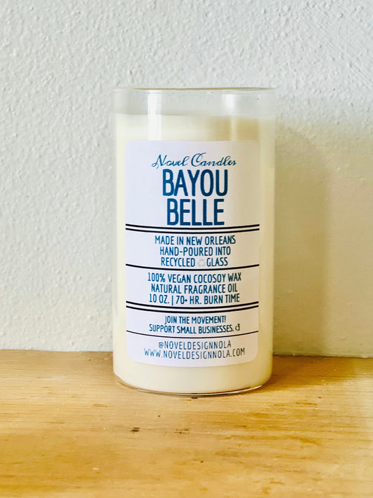 Bayou Belle Scented Candle: Sugarcane & Vanilla, Handmade in New Orleans