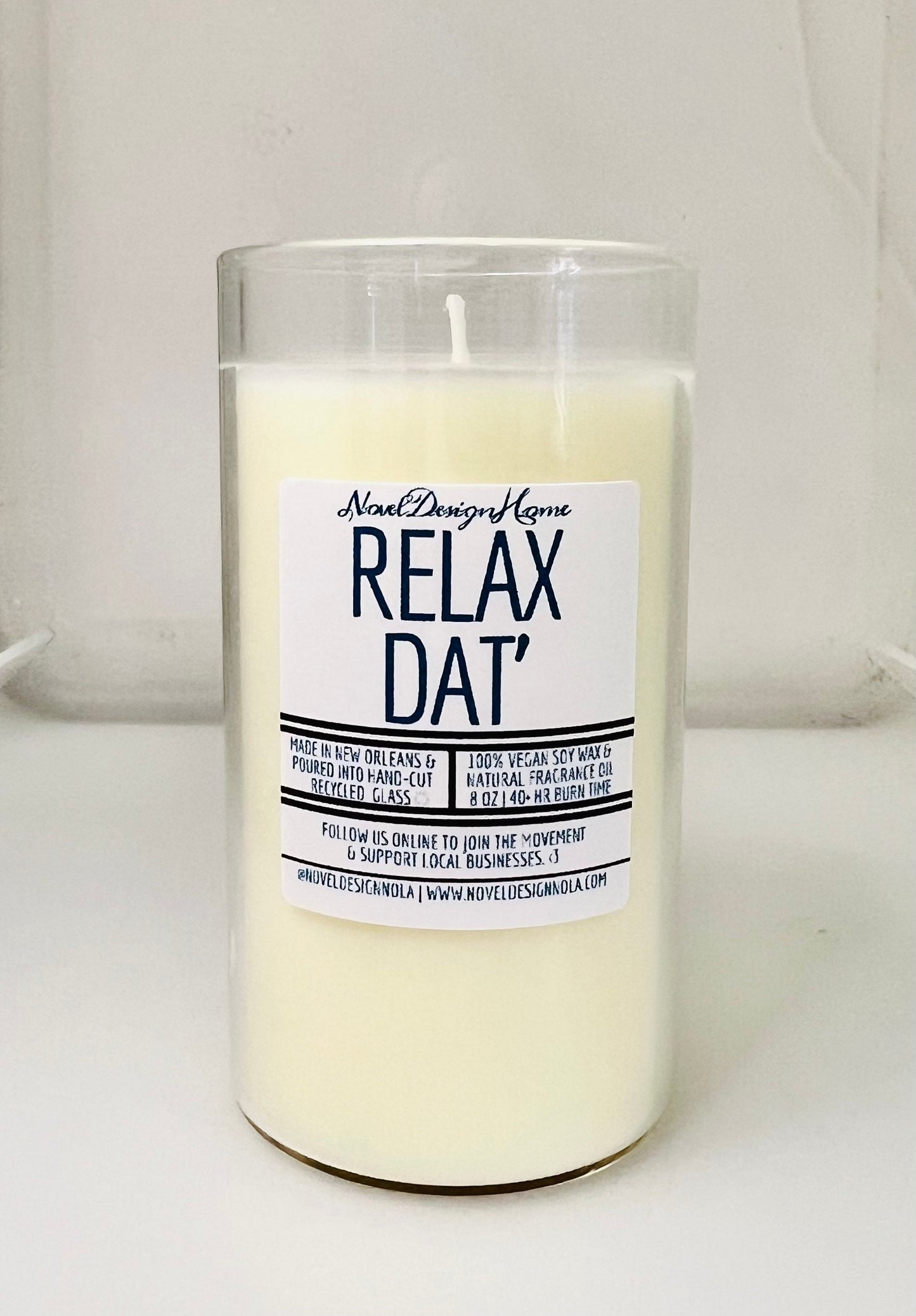 Relax Dat' Scented Candle – Cedar, Lavender, Eucalyptus, Vegan CocoSoy Wax