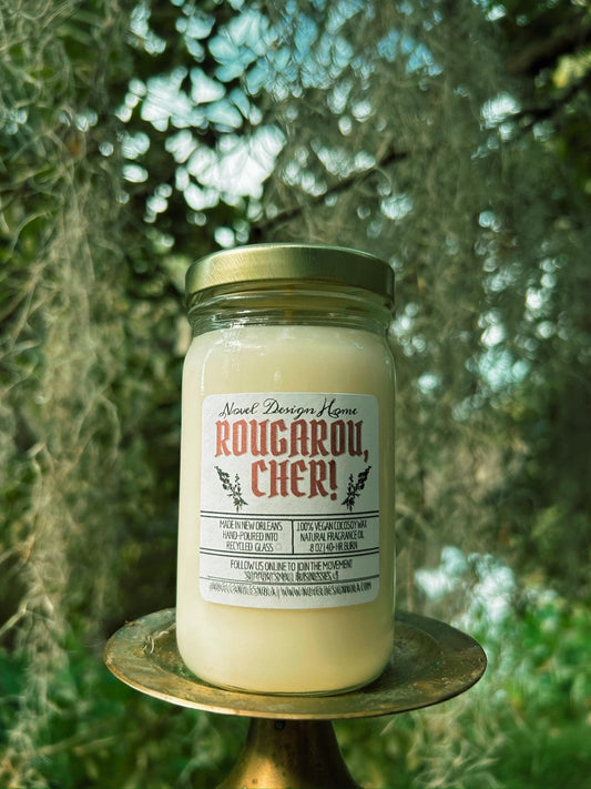 Rougarou Candle — Swampy Pumpkin Spice Scented Candle: Cajun Folklore, New Orleans Themed Gift