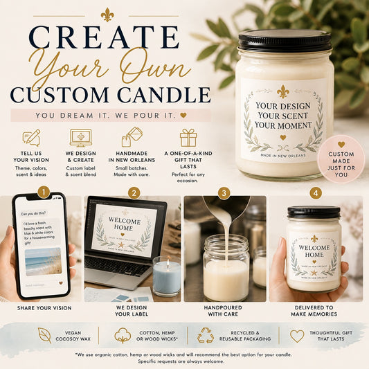 Custom Candle Made From Your Idea | Personalized Scent & Label | Custom Photo Candle | Funny, Gothic, Fantasy, Memorial, Create Candle Gift