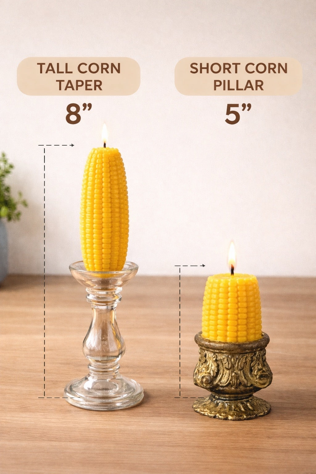 Corn Cob Candle – Friendsgiving Centerpiece Taper Candle, Southern Decor, Fall Thanksgiving Table, Funny Hostess Gift, Crawfish Boil Cookout Decor