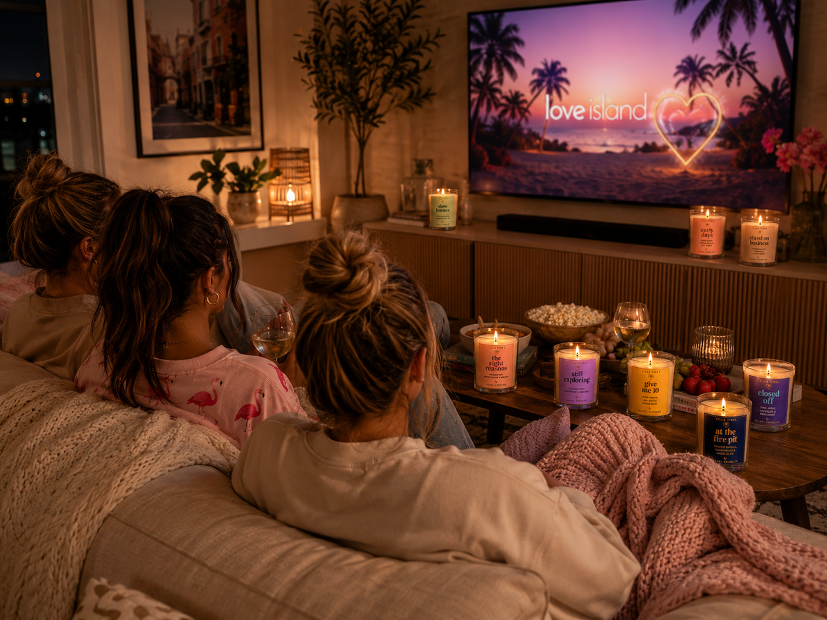 Villa Vibes Candle Collection 🏝️ | Fiji Island USA Inspired Scented Candles | Reusable Shiny Tumbler | Tropical Summer Scents | Reality TV Bestie Gift | Limited Edition