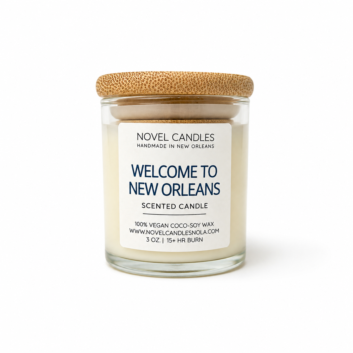 Welcome to New Orleans Scented Candle: Spicy Sweet Floral Citrus Bay Scent, Handmade in NOLA, Wedding Favor, Orleans Gift Idea