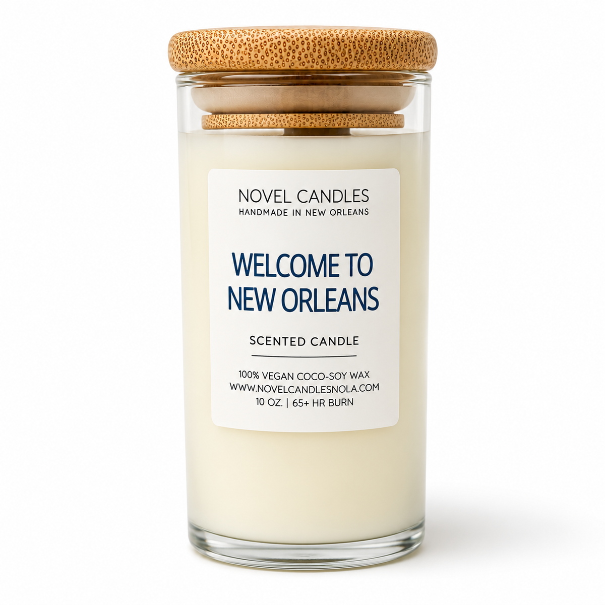 Welcome to New Orleans Scented Candle: Spicy Sweet Floral Citrus Bay Scent, Handmade in NOLA, Wedding Favor, Orleans Gift Idea