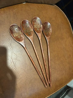 Personalized Cajun Roux Spoon | Engraved Wooden Cooking Spoon | “It Had To Be Roux” | Mind Ya Roux | Pass Da Trinity | Custom Handwriting Gift