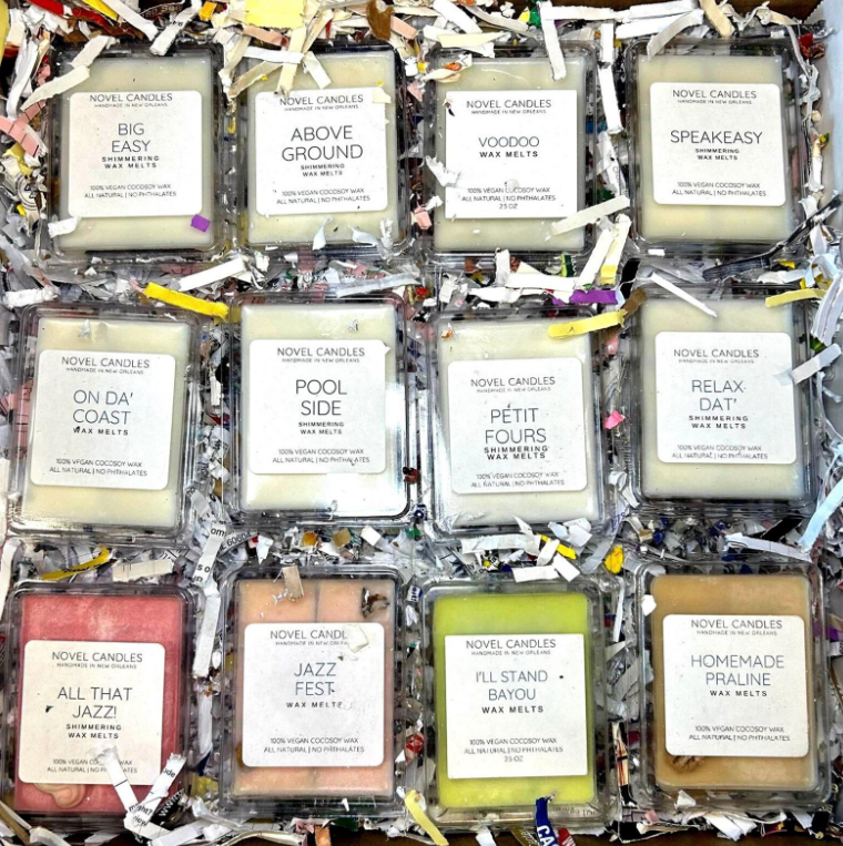 Louisiana Themed Wax Melts: Pop-Out Melts, Handmade in New Orleans Themed, Vegan CocoSoy, All Natural, Pet Safe, Long Lasting Scent
