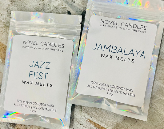 LOUISIANA-THEMED MELTS | Shimmer Wax Tarts | 1oz Bag | Long Lasting & Super Strong | Handmade in New Orleans | Vegan | Organic | All Natural