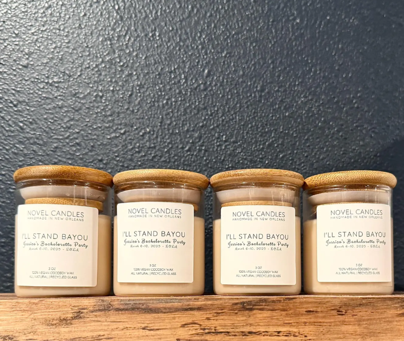 I'LL STAND BAYOU Candle • Amber Vanilla Scent • New Orleans Handmade CocoSoy Wax