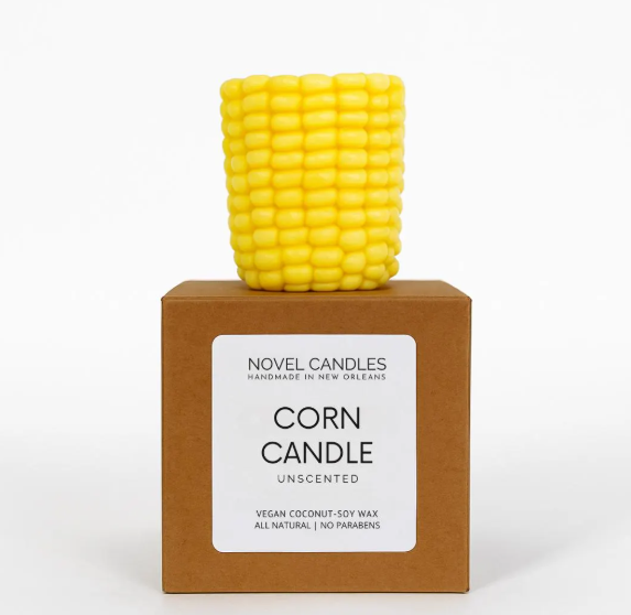 Corn Cob Candle – Crawfish Boil Table Centerpiece, Beeswax Taper Candle, Southern Decor, Friendsgiving & Thanksgiving