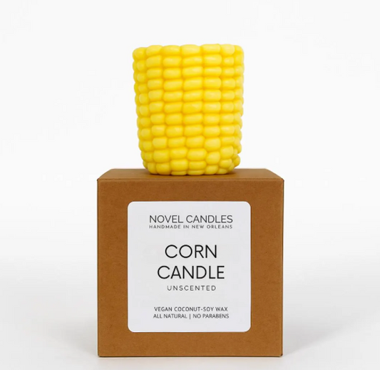 Corn Cob Candle – Entry Table Centerpiece, Beeswax Taper Candle, Southern Decor, Friendsgiving & Thanksgiving Hostess Gift, Funny Fall Decor