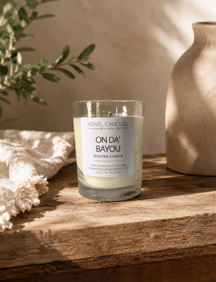 ON DA BAYOU Candle | Louisiana Bayou Scented Candle | Bamboo, Cypress & Dark Musk | New Orleans Candle Gift | Fresh Earthy Home Fragrance