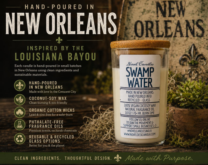 Swamp Water Candle | Rain, Cypress & Sugarcane | Louisiana Bayou Inspired  Swamp Water