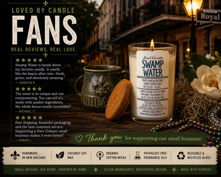 Swamp Water Candle | Rain, Cypress & Sugarcane | Louisiana Bayou Inspired  Swamp Water