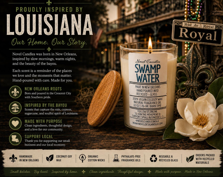 Swamp Water Candle | Rain, Cypress & Sugarcane | Louisiana Bayou Inspired  Swamp Water