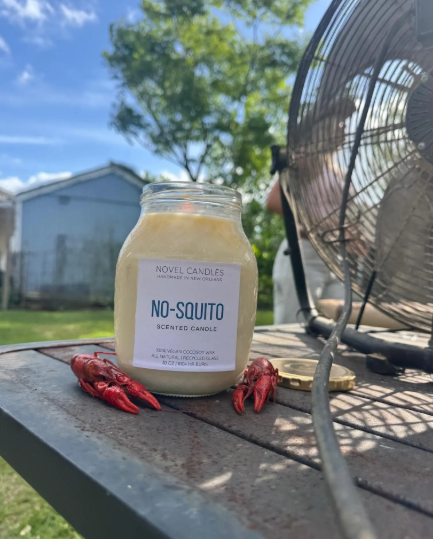 All-Natural Insect Repellent Candle - Basil, Lavender, Lemongrass, Sage Mosquito Candle, Red White & Blue Decor, July Fourth Party Decor