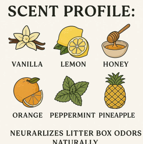 Pet Odor Eliminator Candle: Vanilla Lemon Scent, Upcycled Jar