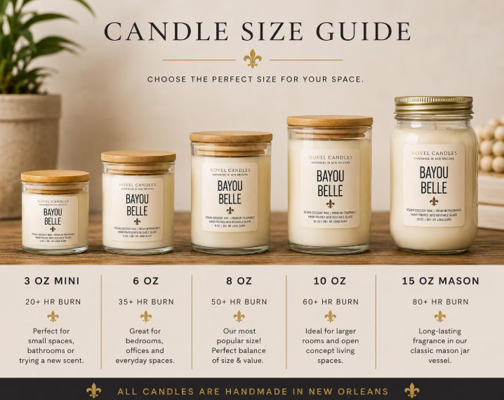 Bayou Belle Candle | Sugarcane, Amber & Vanilla Citrua Louisiana Candle | New Orleans Gift | Southern Candle | Handmade CocoSoy Candle