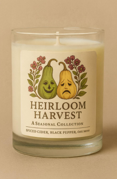 Heirloom Harvest Fall Candle | Sweet Potato, Fig & Spiced Cider | Louisiana Fall Candle | Southern Autumn Gift | Handmade in New Orleans