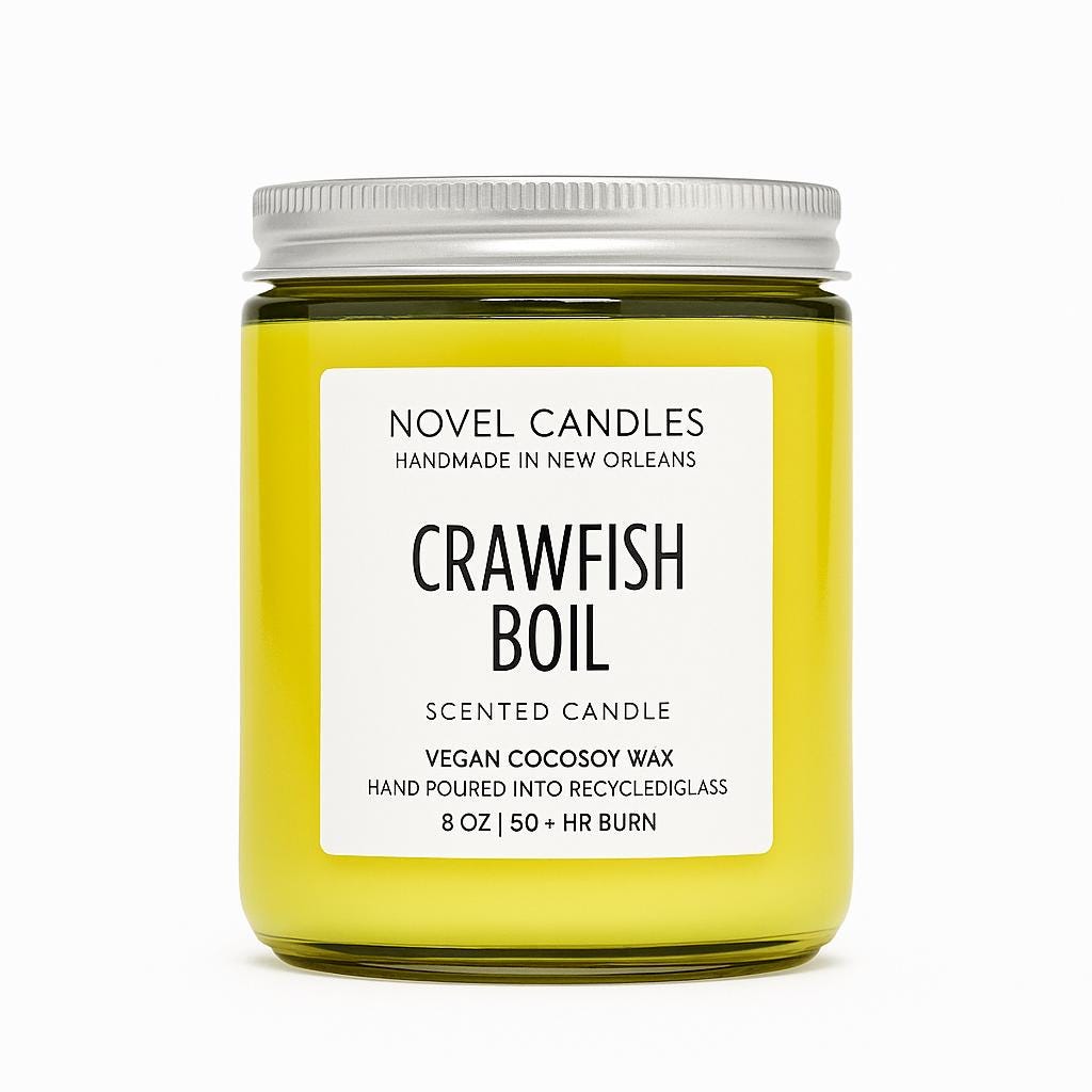 Crawfish Boil Candle – Smells Like a Real Louisiana Boil, Cajun Gift, Unique Food Candle, Funny Novelty Scent