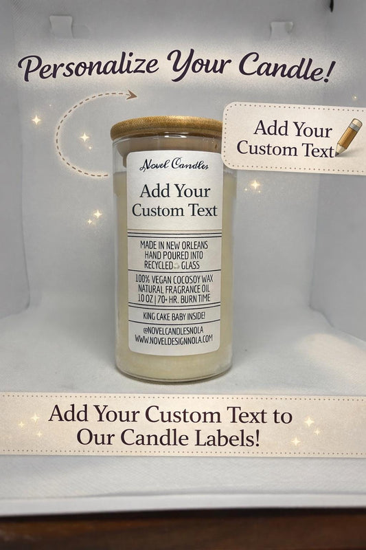 Personalized Label Candle: Custom Photo, Handmade Custom Party Favor