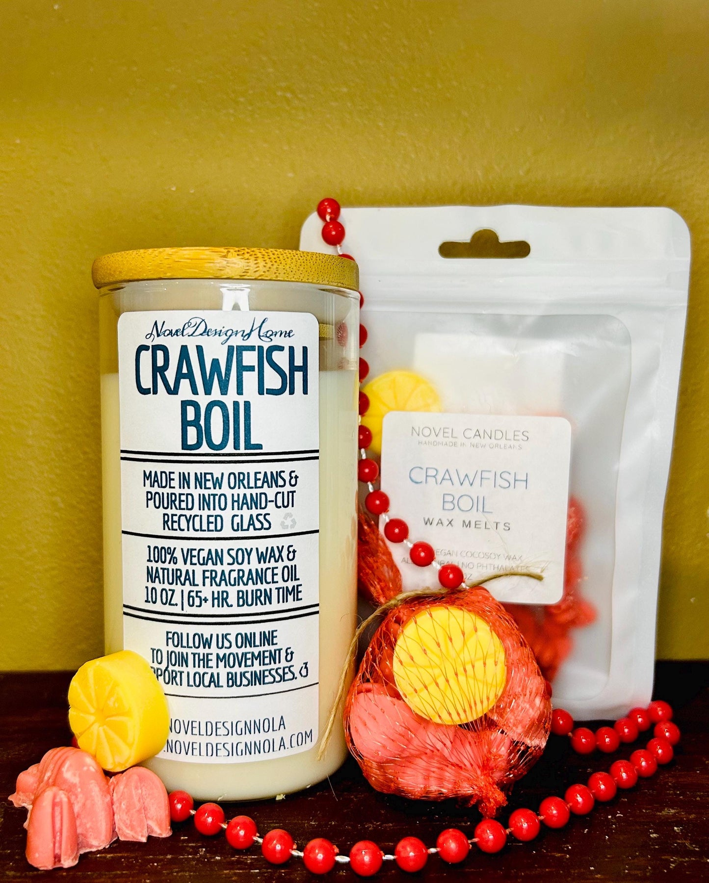 Crawfish Boil Candle – Smells Like a Real Louisiana Boil, Cajun Gift, Unique Food Candle, Funny Novelty Scent
