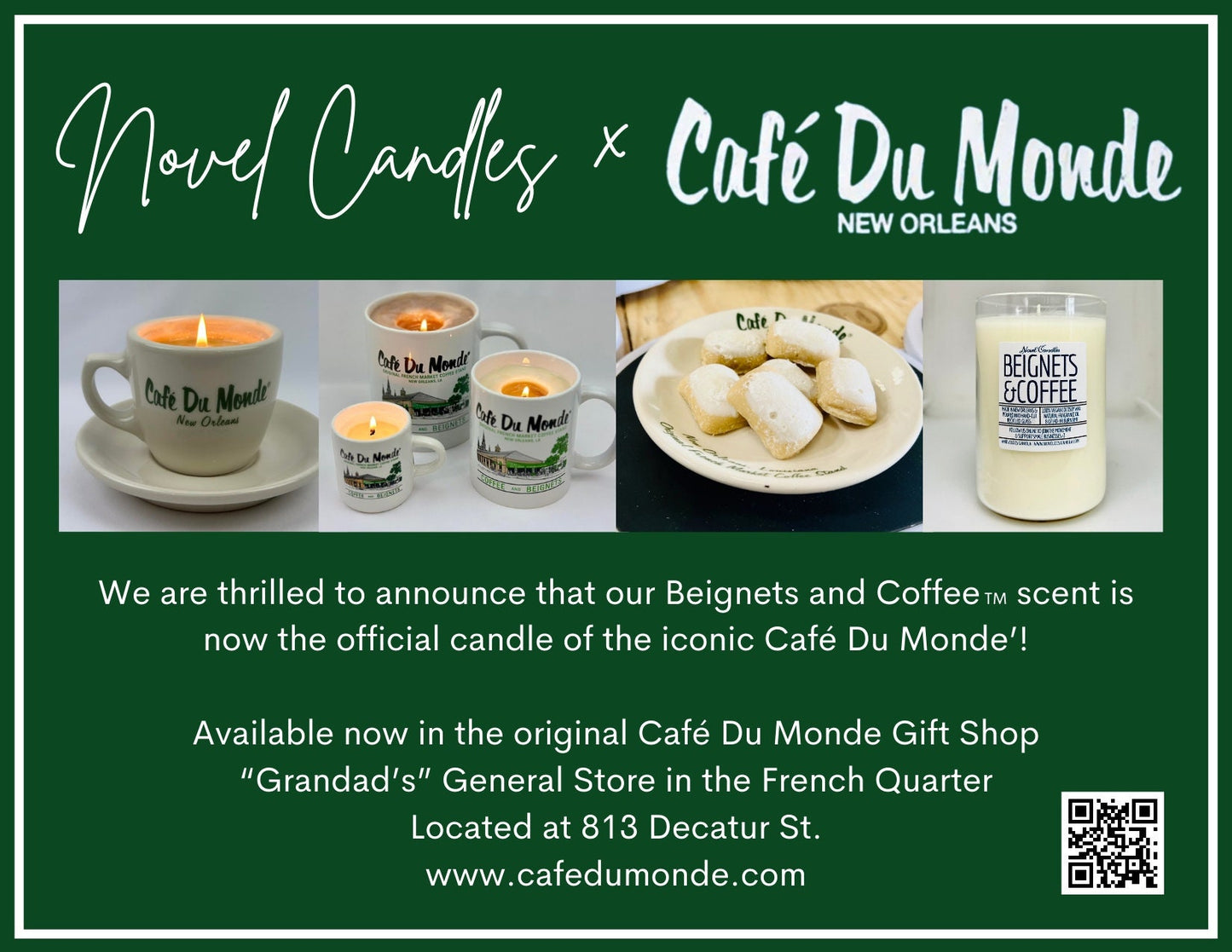 Beignet Scented Wax Melts: Cafe Du Monde Inspired, Vegan CocoSoy