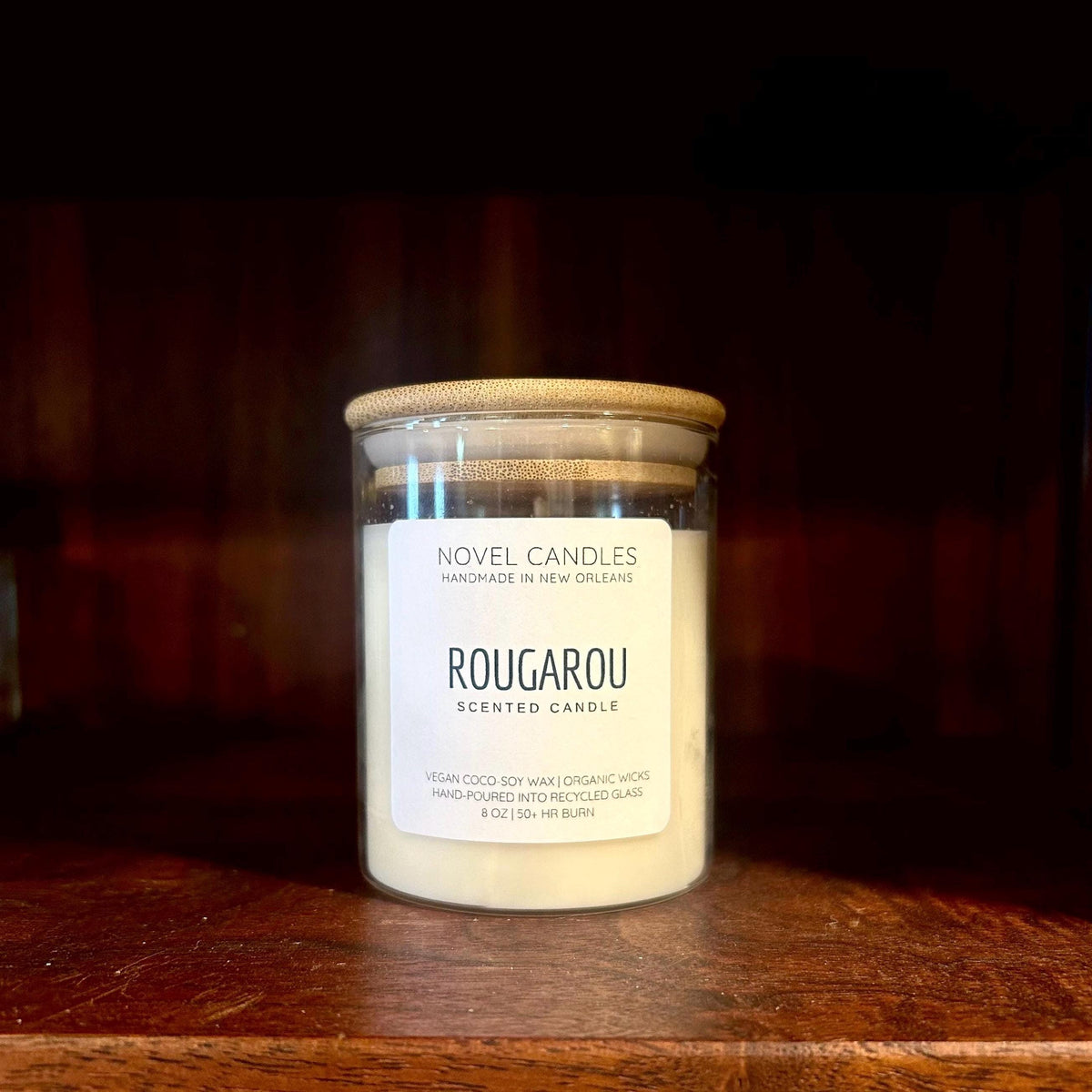 Rougarou Candle — Swampy Pumpkin Spice Scented Candle: Cajun Folklore, New Orleans Themed Gift