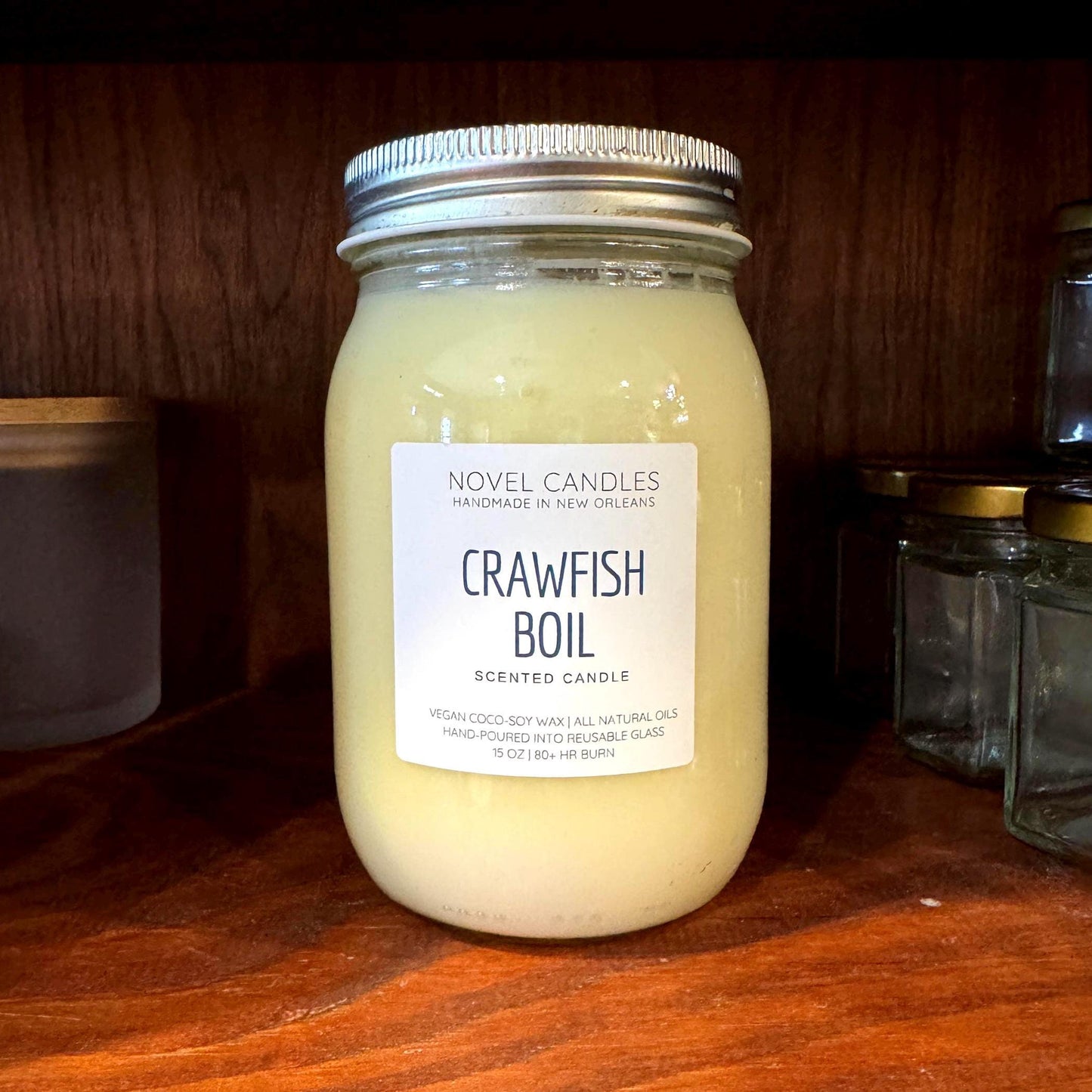 Crawfish Boil Candle – Smells Like a Real Louisiana Boil, Cajun Gift, Unique Food Candle, Funny Novelty Scent
