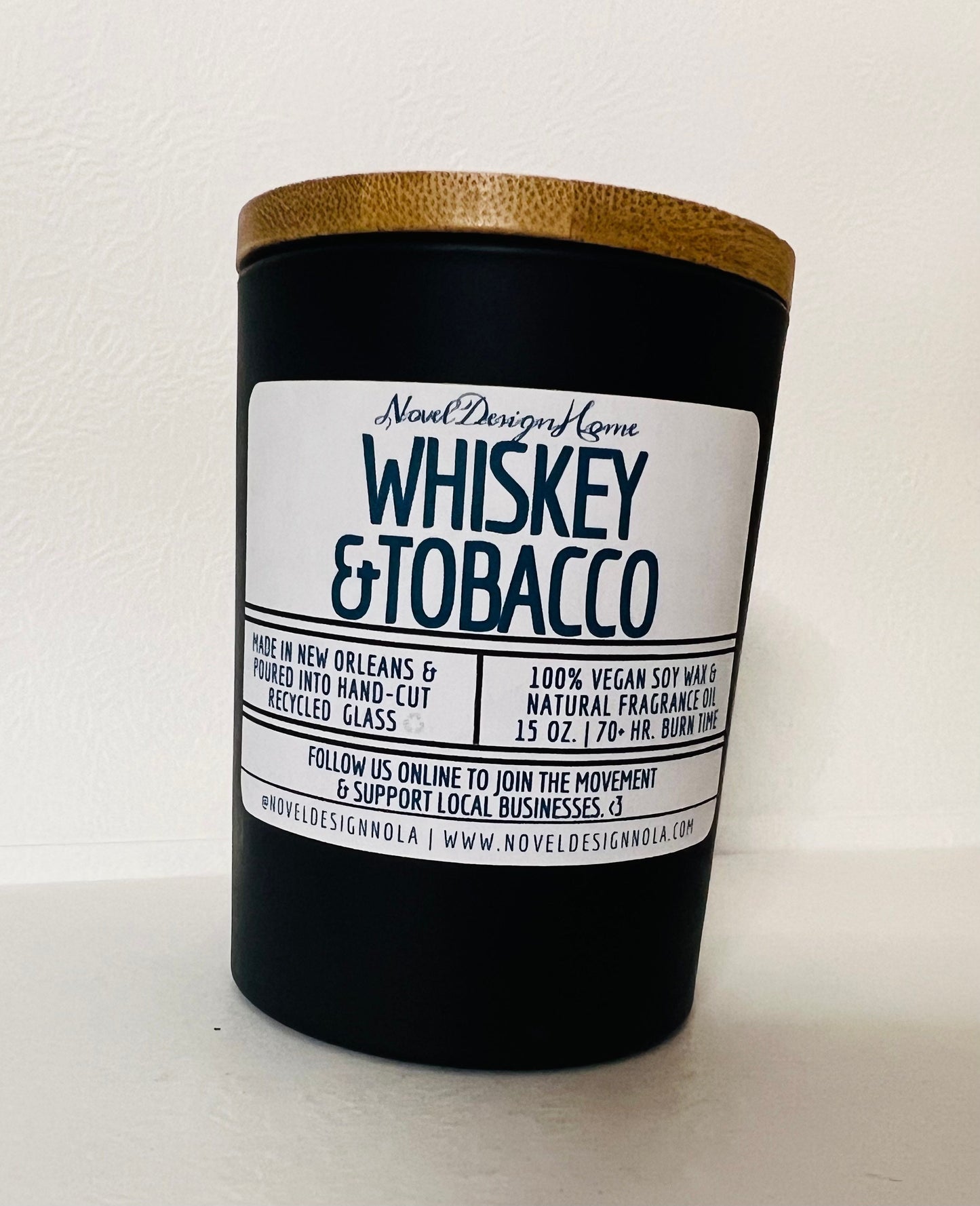 Speakeasy Candle – Whiskey, Tobacco, Dark Rum Absolute, Tonka Bean - CocoSoy Wax
