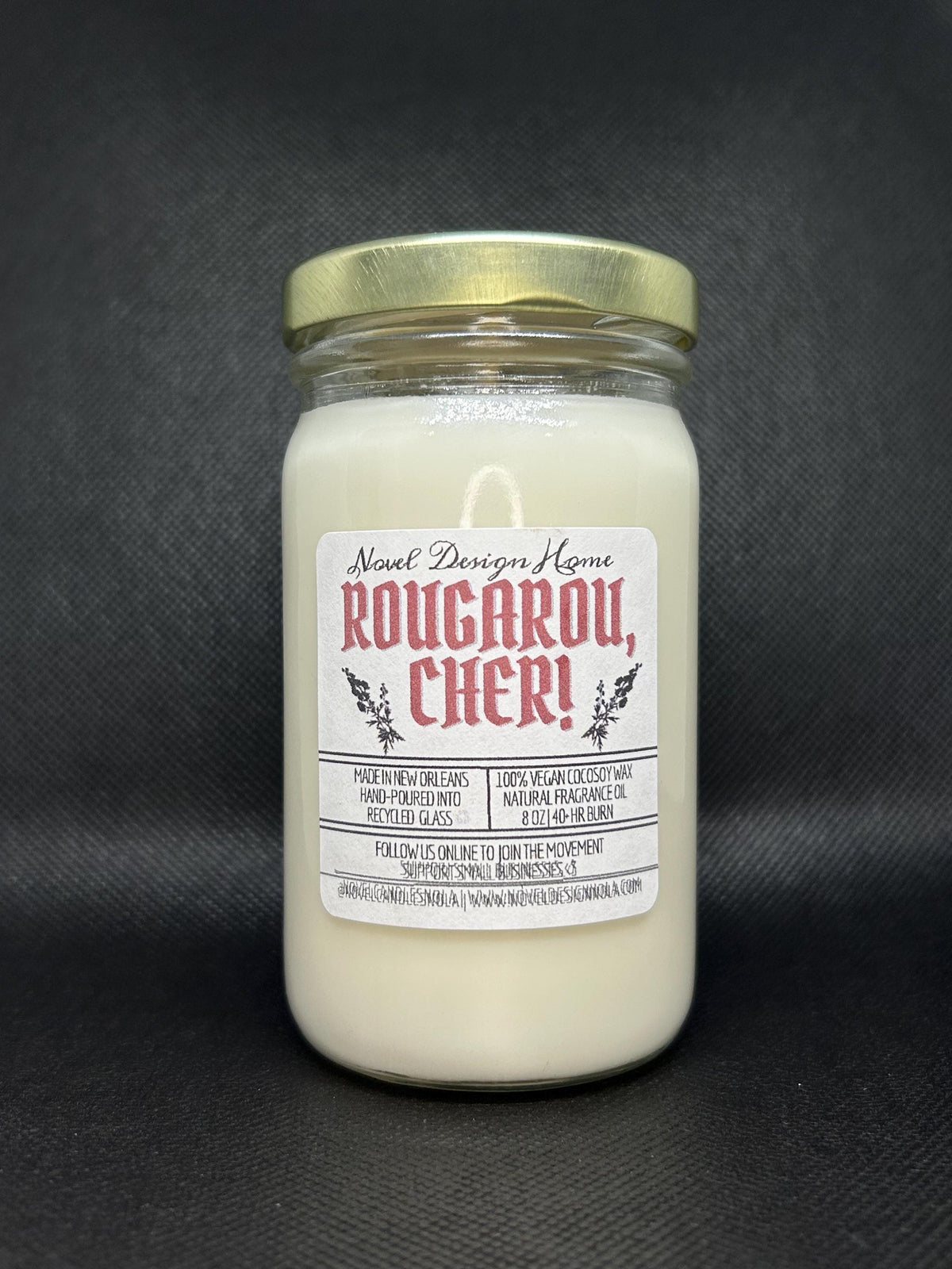 Rougarou Candle — Swampy Pumpkin Spice Scented Candle: Cajun Folklore, New Orleans Themed Gift