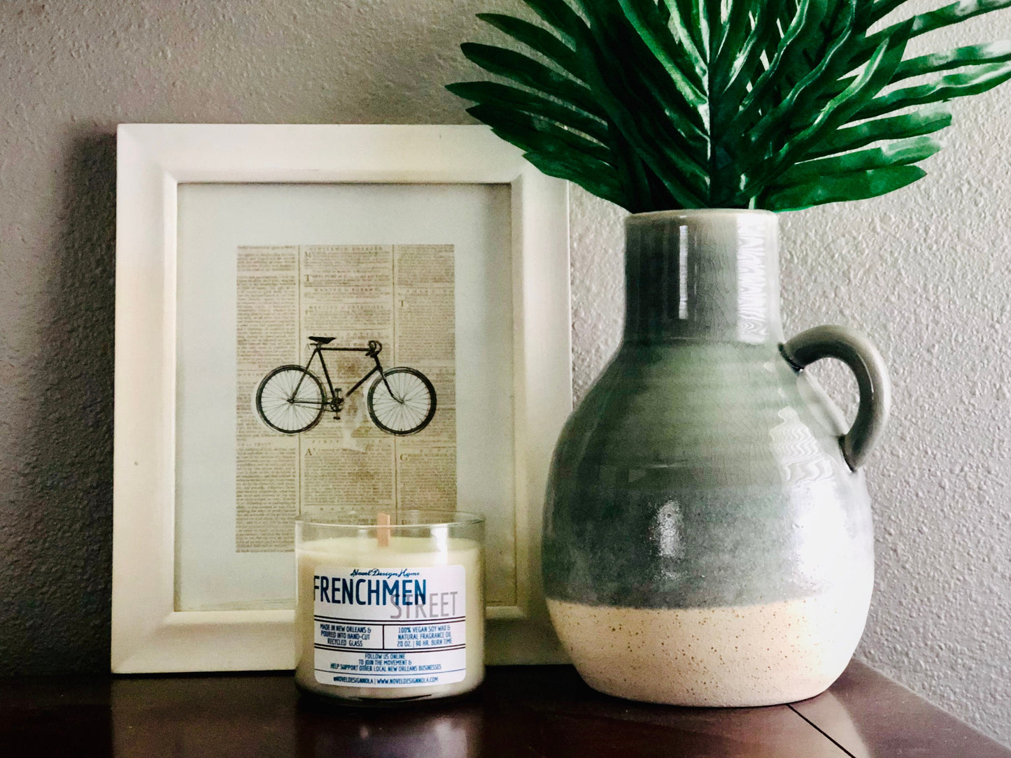 Frenchmen Street Candle: Palo Santo Sage Scent, Vegan CocoSoy Wax